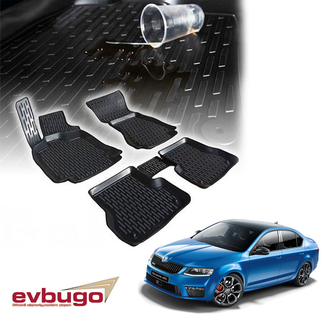 3D PASPAS SİYAH SKODA OCTAVIA II 2004--2013